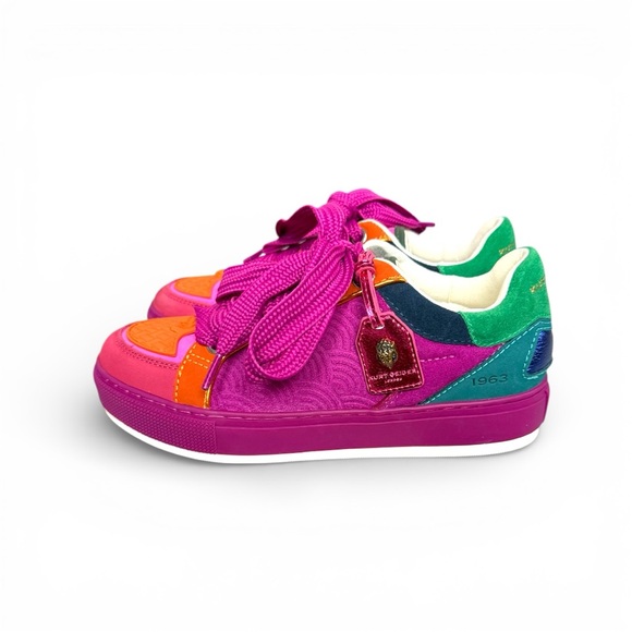 Kurt Geiger Pink and Orange Sneakers - Picture 3 of 9